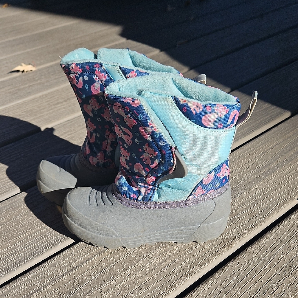 Northside Blue and Gray Kids' Snow Boots
